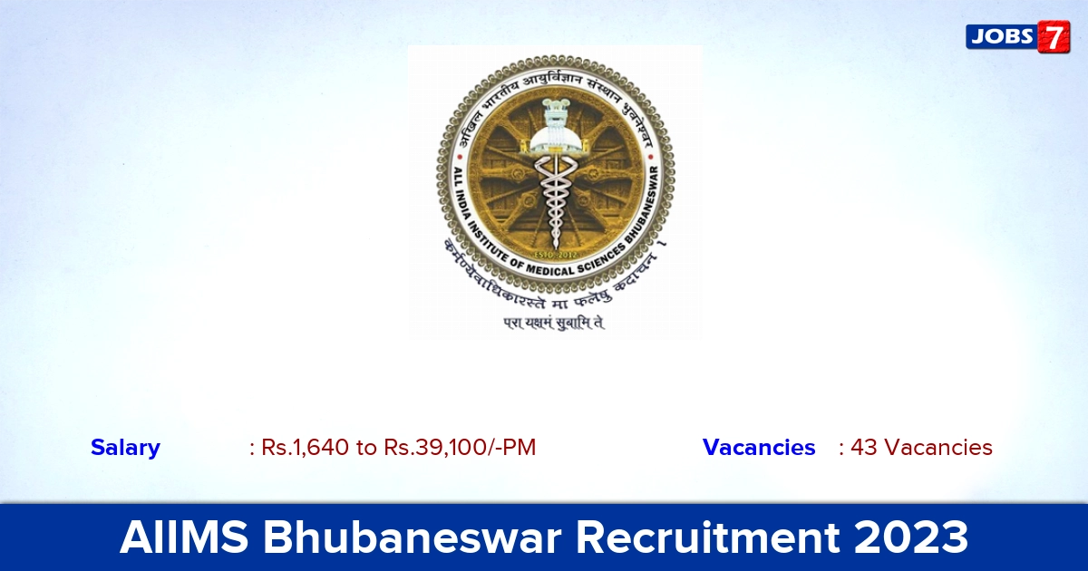 AIIMS Bhubaneswar Recruitment 2023 - Offline Application For Security Officer Jobs!