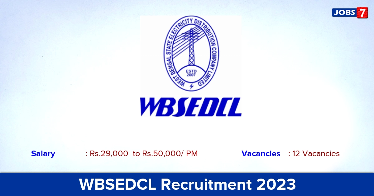 WBSEDCL Recruitment 2023 - Security Supervisor Jobs, Walk-in Interview!