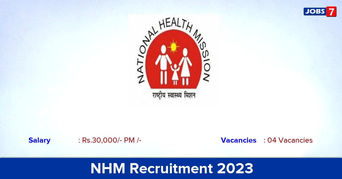 NHM Recruitment 2023 -  Radiographer Jobs, Salary: Rs 30,000/- PM, Click Here!