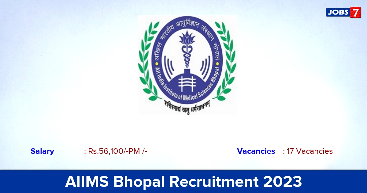 AIIMS Bhopal Recruitment 2023 - Apply Offline for 17 Junior Resident vacancies! AIIMS Bhopal Recruitment 2023 - Apply Offline for 17 Junior Resident vacancies!