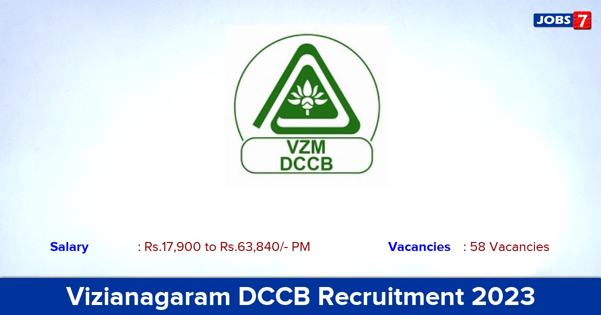 Vizianagaram DCCB Recruitment 2023 - Apply Online for Staff Assistant Job vacancies, Click Here!