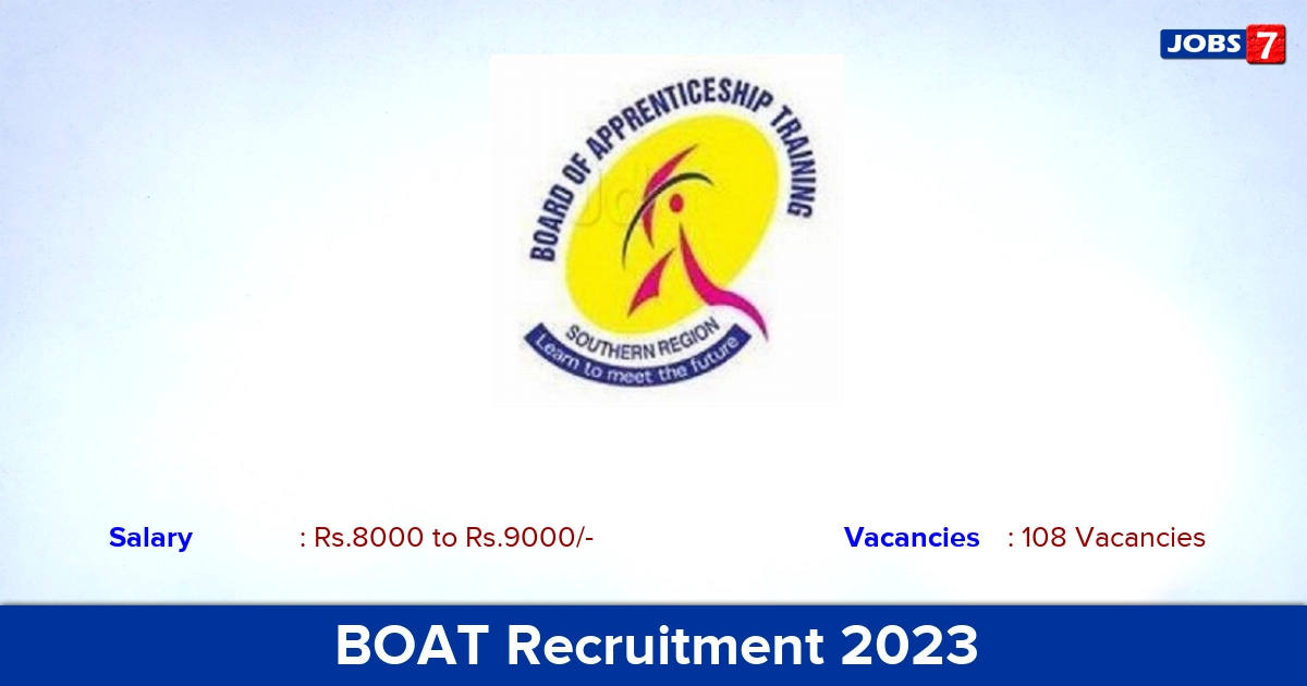 BOAT Chennai Recruitment 2023 - Apply Graduate & Diploma Apprentice Jobs!