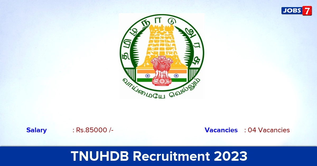 TNUHDB Recruitment 2023 - Apply Specialist Jobs, Offline Application!