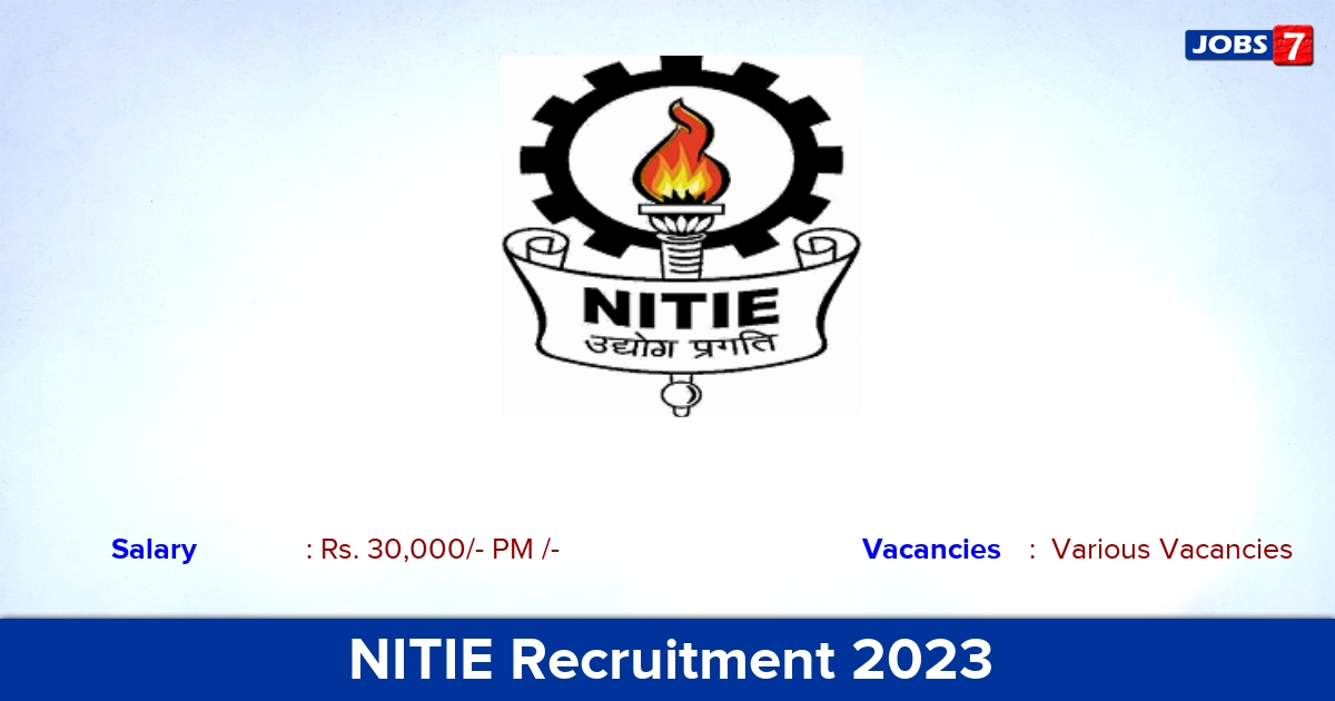 NITIE Recruitment 2023 - Research Associate Job vacancies, Apply Online!