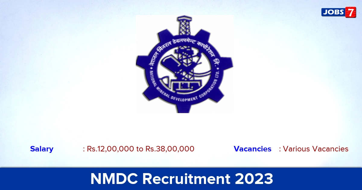 NMDC Recruitment 2023 - Lab Technician Jobs, Apply Offline!