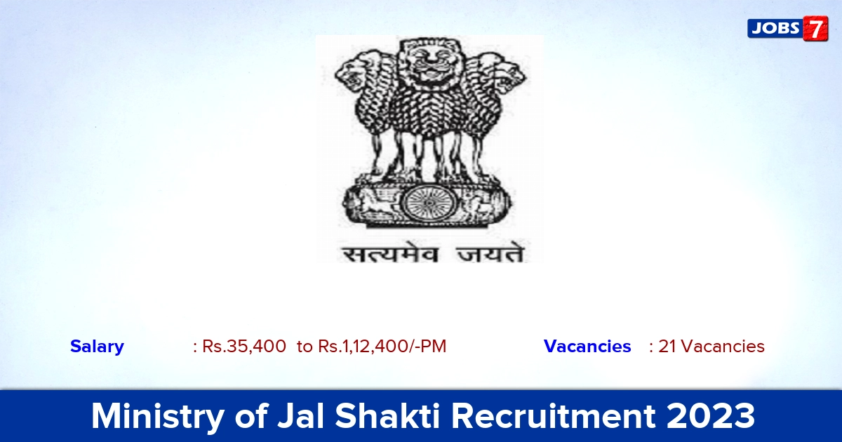 Ministry of Jal Shakti Recruitment 2023 - Apply Offline for 21 Assistant vacancies!