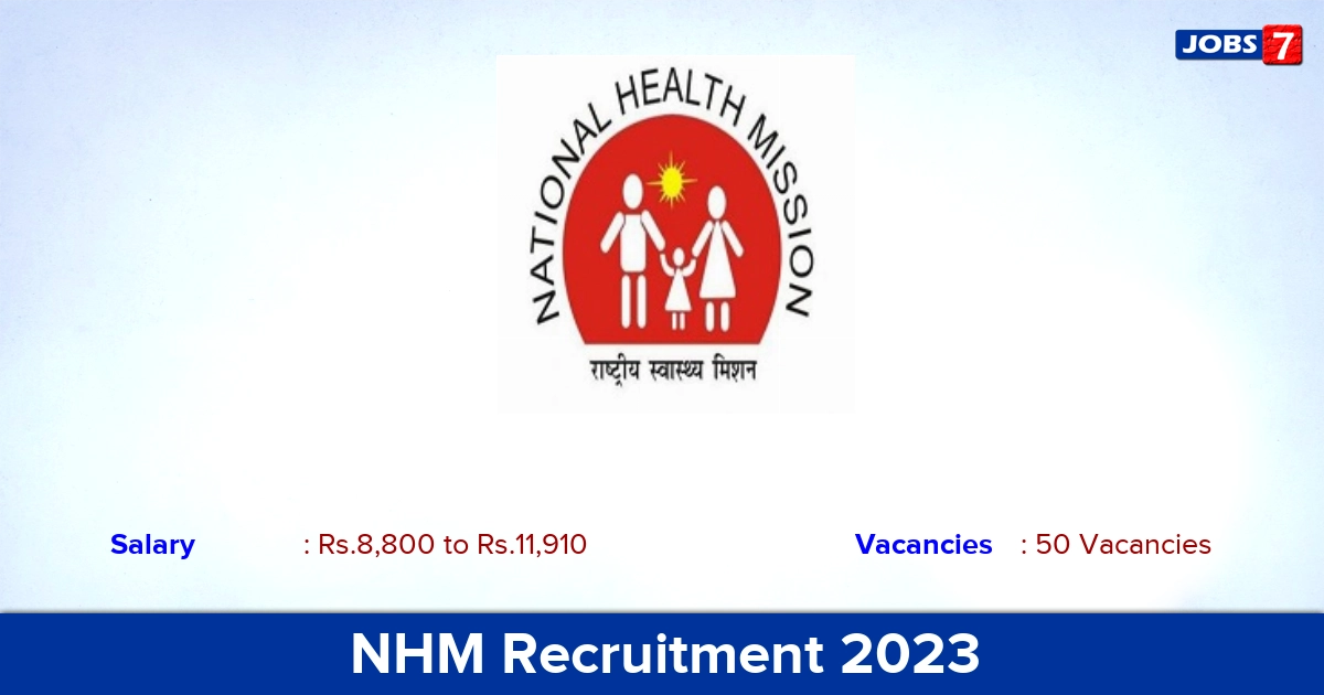 NHM Recruitment 2023 -  Laboratory Technician Job vacancies, Apply Offline!