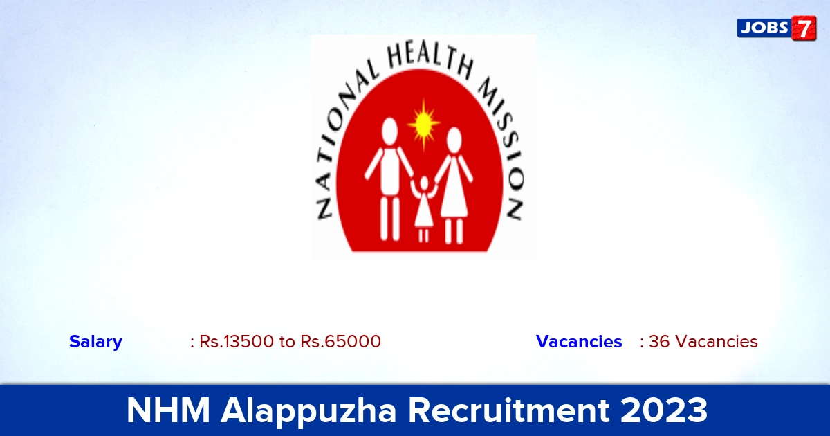 NHM Alappuzha Recruitment 2023 - Apply Online for 36 JPHN/RBSK Nurse Vacancies