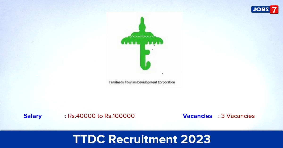 TTDC Recruitment 2023 - Apply Offline for Manager, AGM Jobs