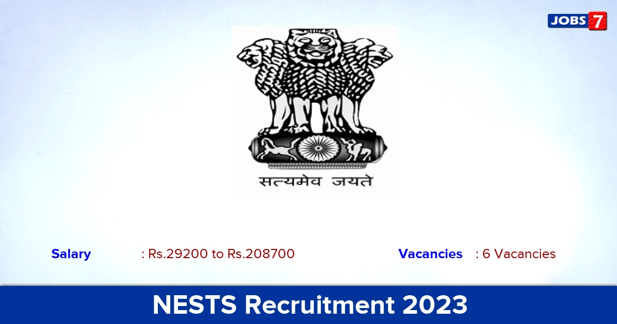 NESTS Recruitment 2023 - Apply Offline for JE, AE Jobs