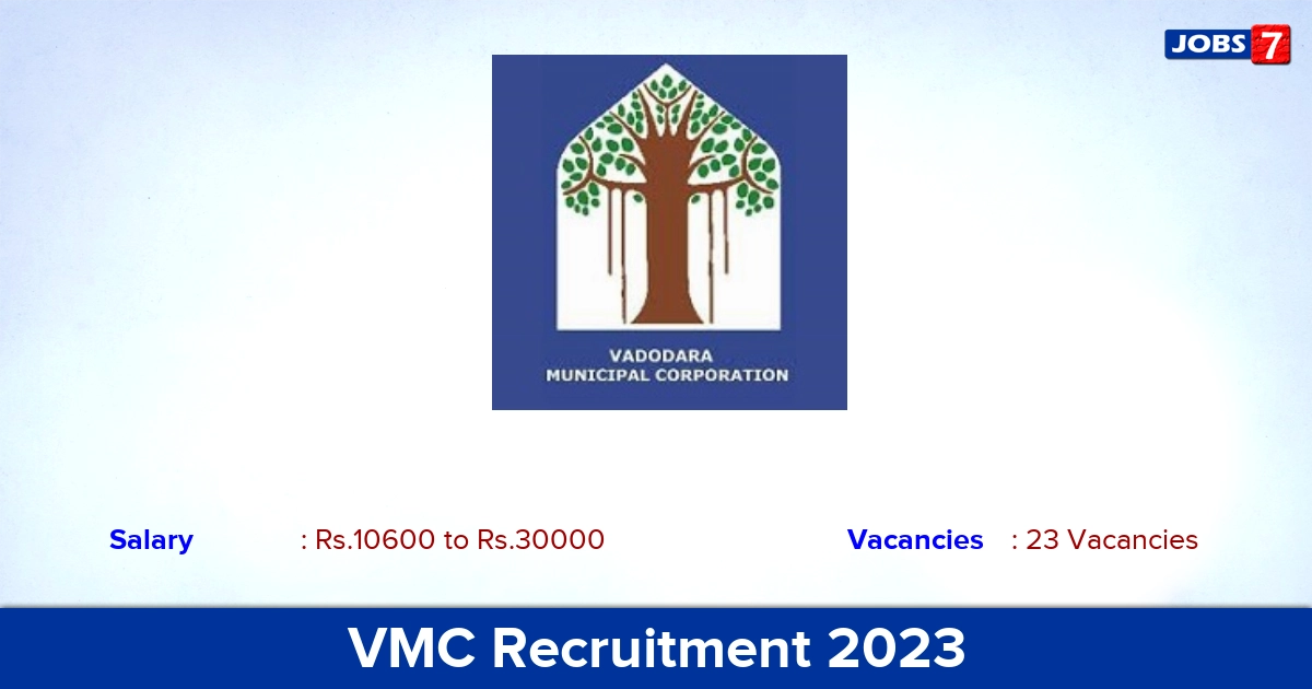 VMC Recruitment 2023 - Apply Online for 23 Block PSE Instructor Vacancies