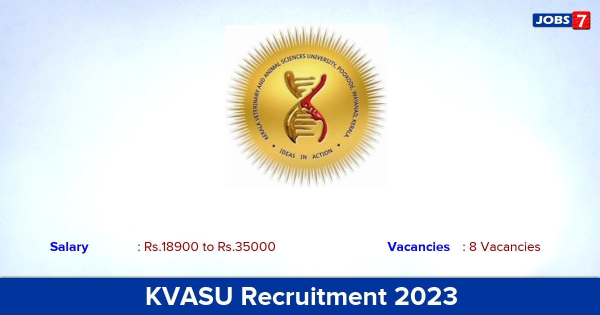 KVASU Recruitment 2023 - Apply Offline for Accountant,  Lab Assistant Jobs