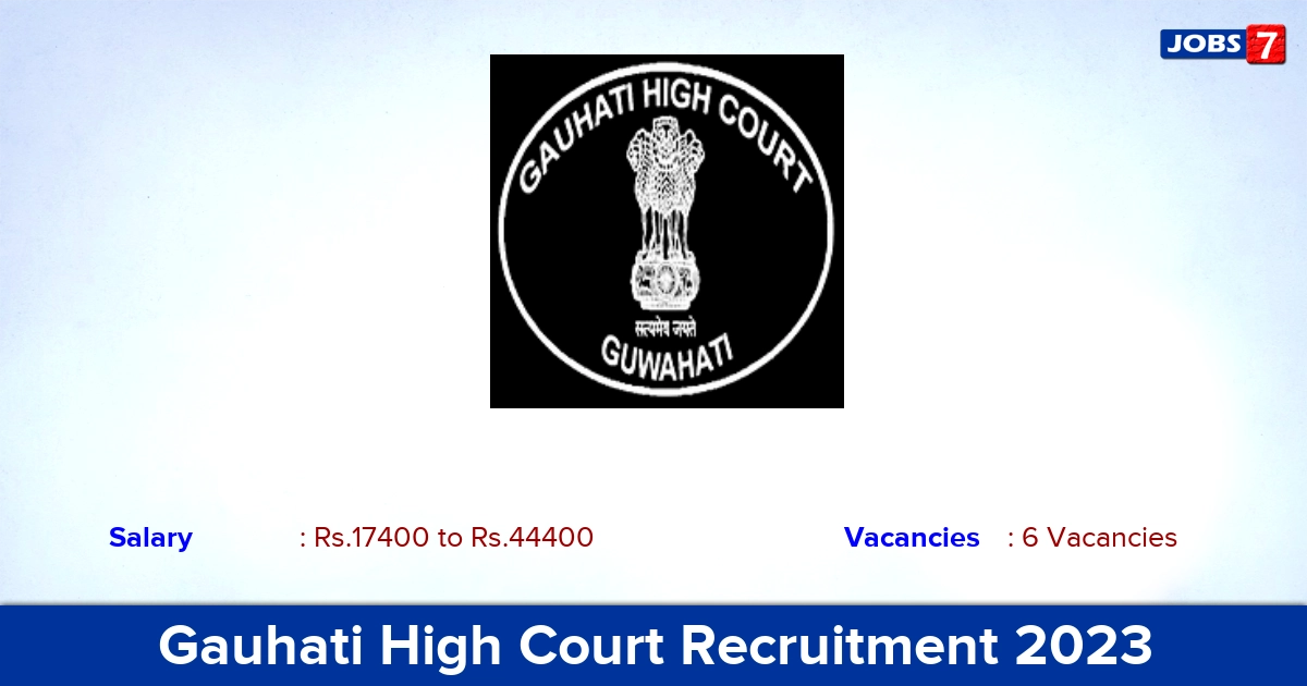 Gauhati High Court Recruitment 2023 - Apply Online for Driver Jobs