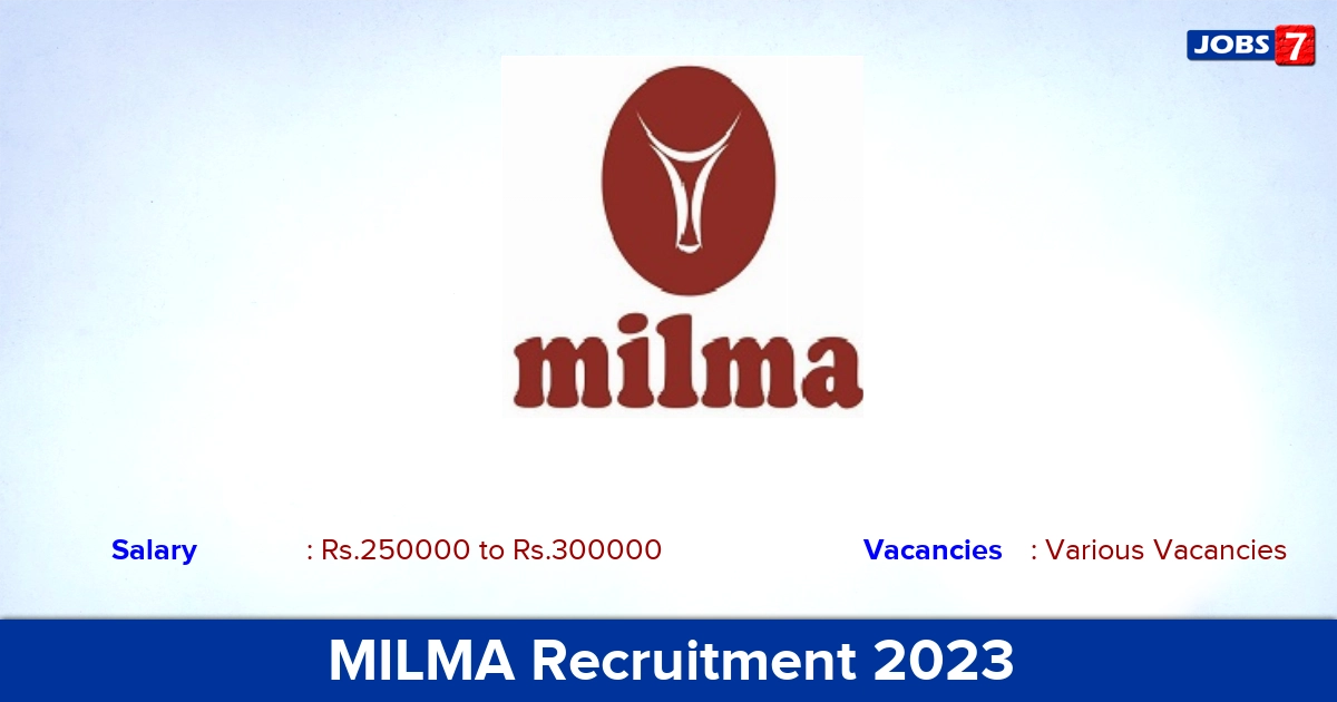 MILMA Recruitment 2023 - Apply Online for Territory Sales in-charge Vacancies