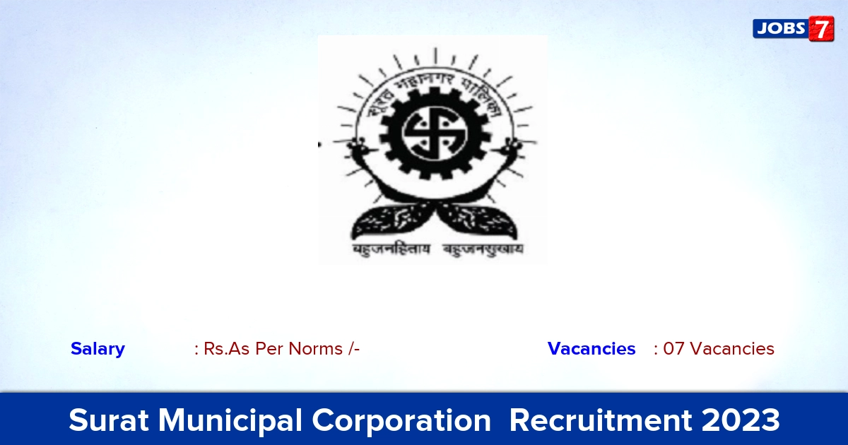 Surat Municipal Corporation  Recruitment 2023 - Apply Online for Teaching Assistant Jobs!