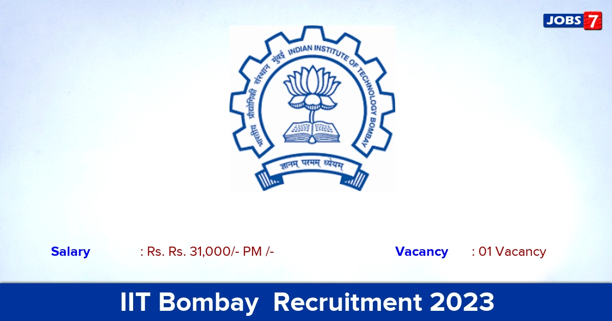 IIT Bombay  Recruitment 2023 - Apply Online for JRF Jobs!