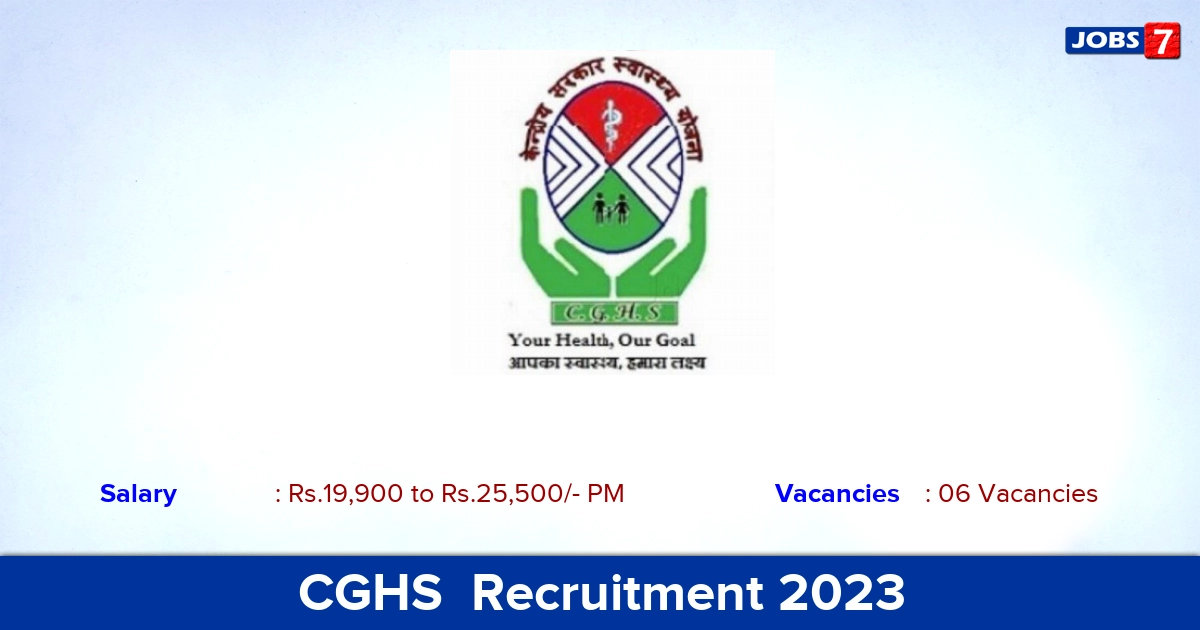 CGHS  Recruitment 2023 - Apply Offline for Pharmacist Jobs!