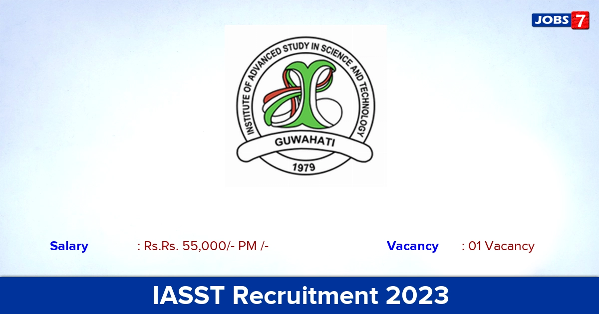 IASST Recruitment 2023 - Apply Online for Veterinary Doctor Jobs!