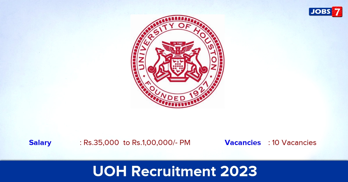 UOH Recruitment 2023 - Apply Online for Post Doctoral Research Fellow Jobs!