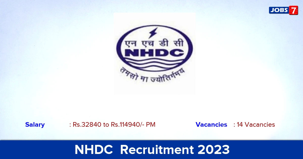 NHDC  Recruitment 2023 - Apply Online for 14 Junior Officer Job, Vacancies!