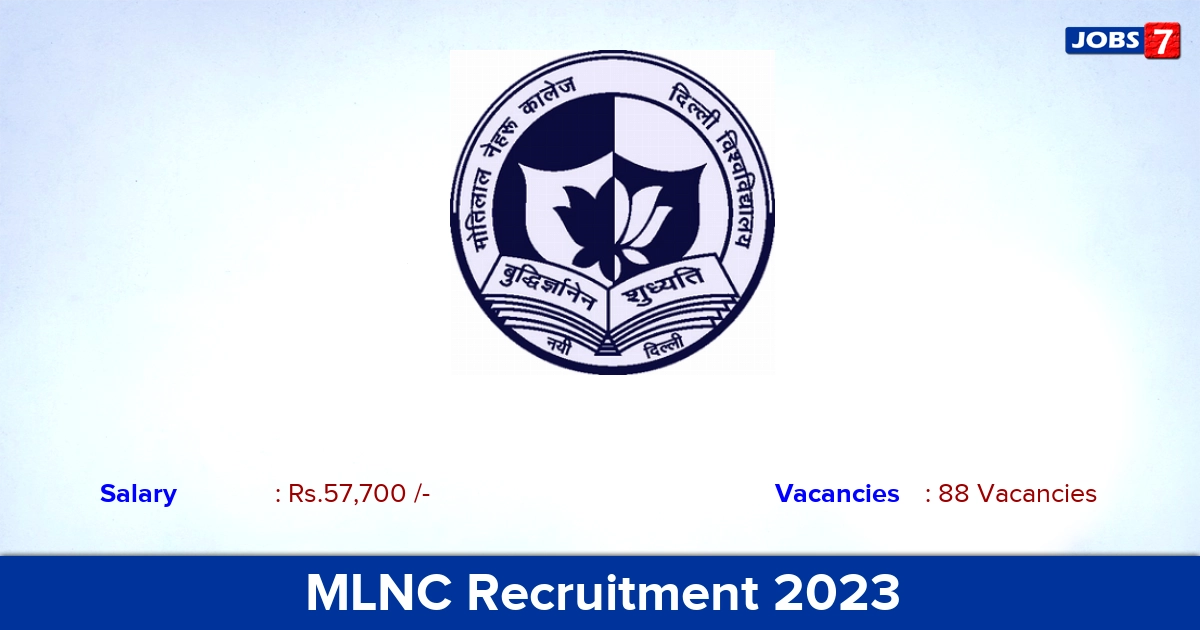 MLNC Recruitment 2023 - Apply Online for Assistant Professor Jobs!