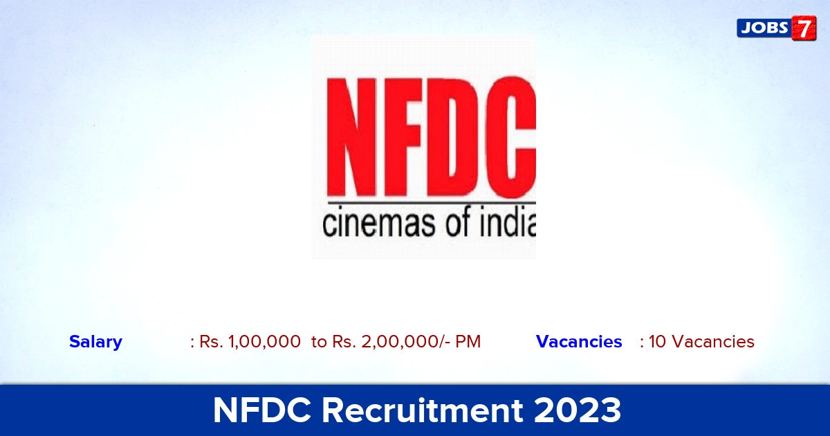 NFDC Recruitment 2023 - Apply Offline for 10 Consultant Job, Vacancies!