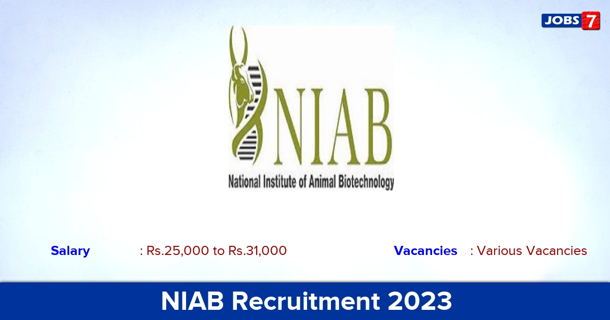 NIAB Recruitment 2023 - Project Associate Jobs, Online Application!