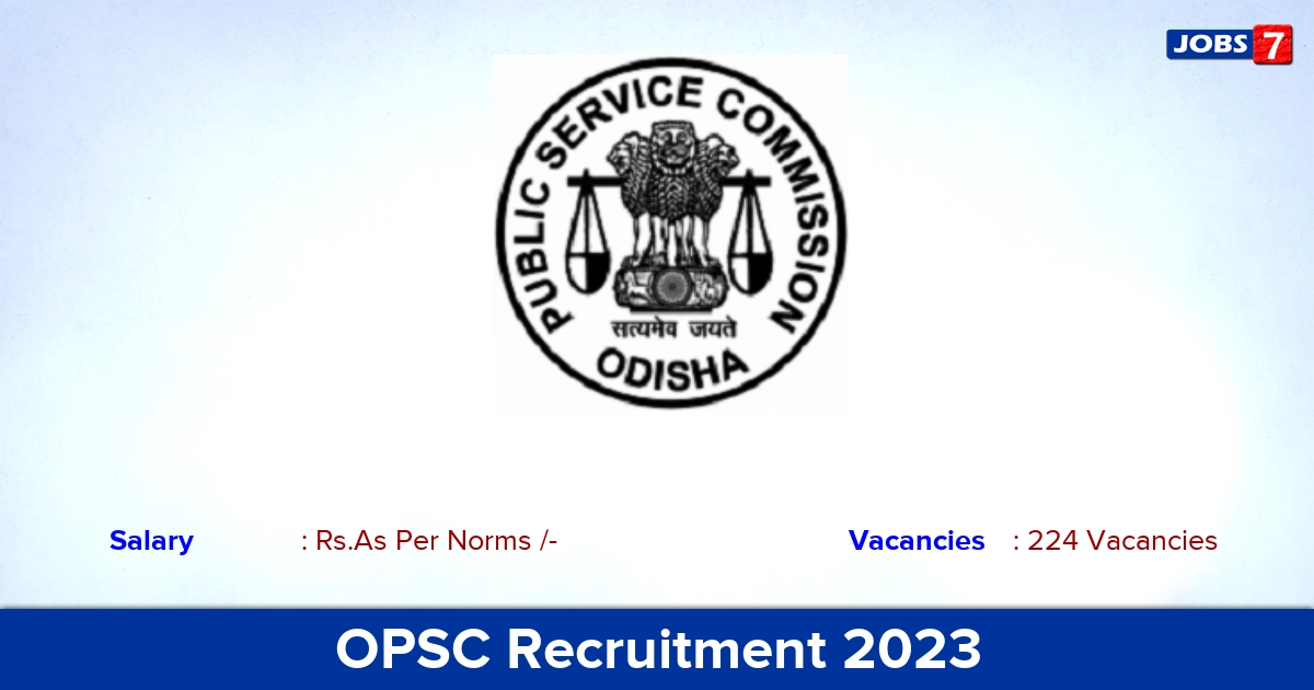 OPSC Recruitment 2023 - Apply Online for 224 Lecturer Jobs!
