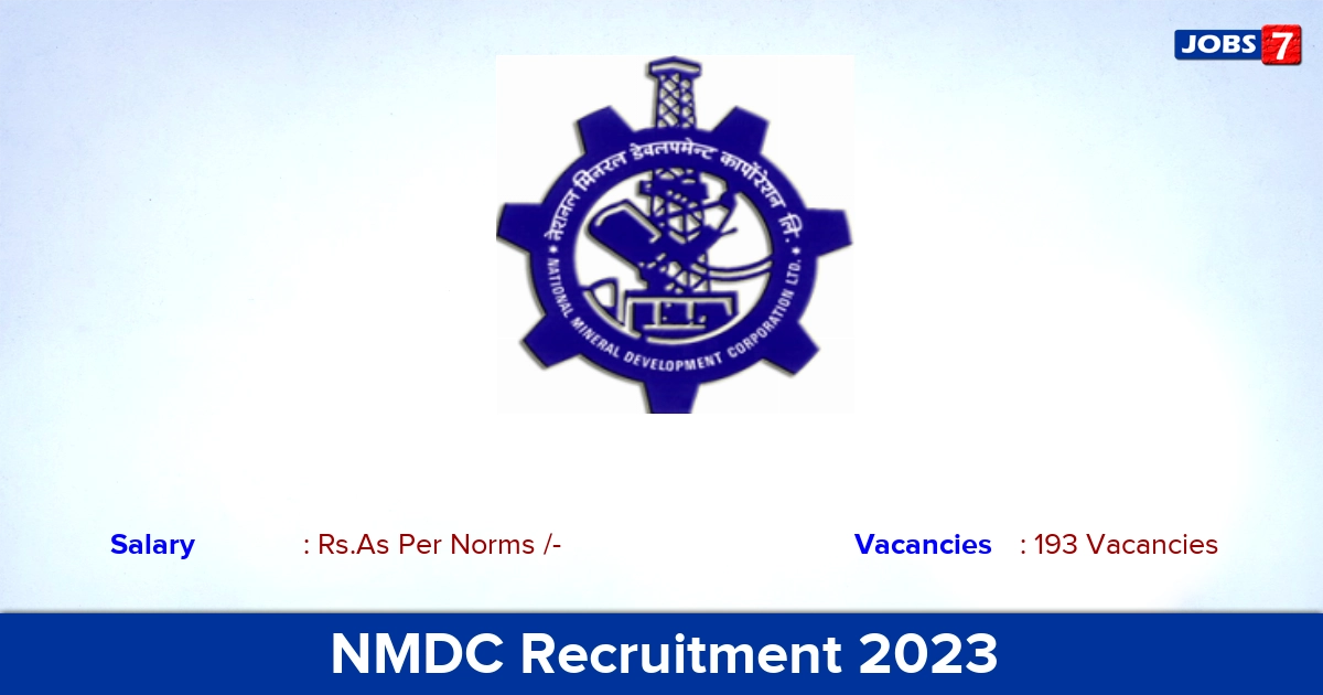 NMDC Recruitment 2023 - Apply Offline for Trade Apprentice Jobs!