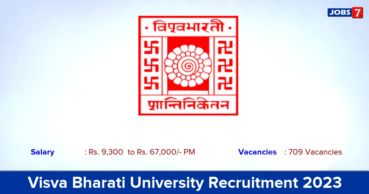 Visva Bharati University Recruitment 2023 - Apply Online for 709 Multi Tasking Staff Jobs!