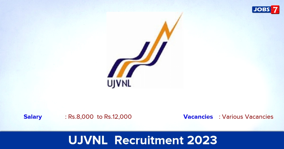 UJVNL  Recruitment 2023 - Charted Accountant Jobs, No Application Fee!