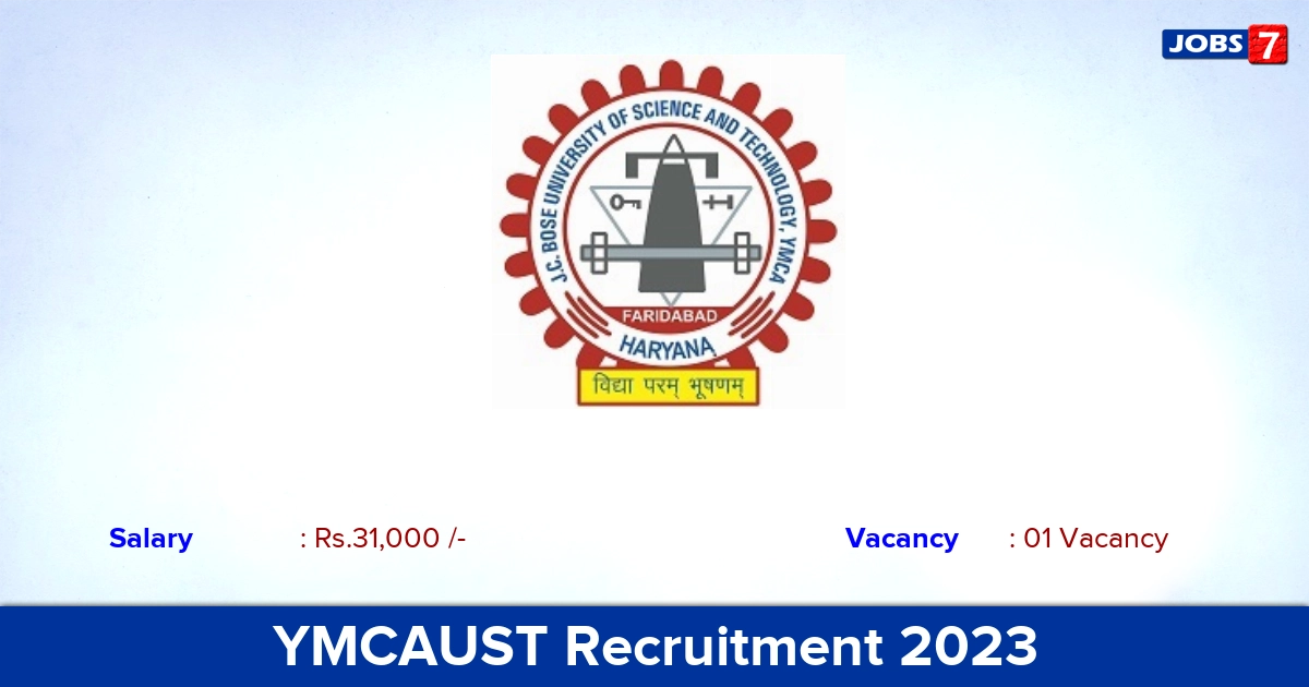 YMCAUST Recruitment 2023 - Junior Research Fellow Jobs, No Application Fee!