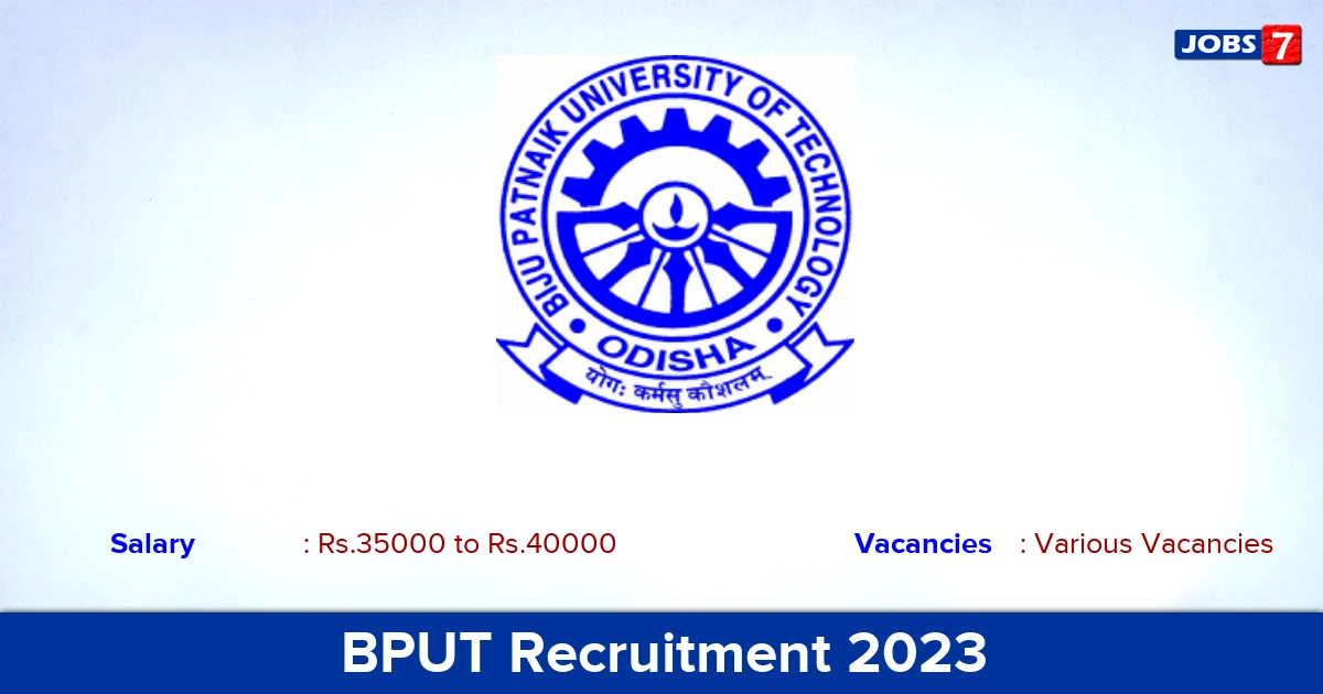 BPUT Recruitment 2023 - Apply Offline for Guest Faculty Vacancies