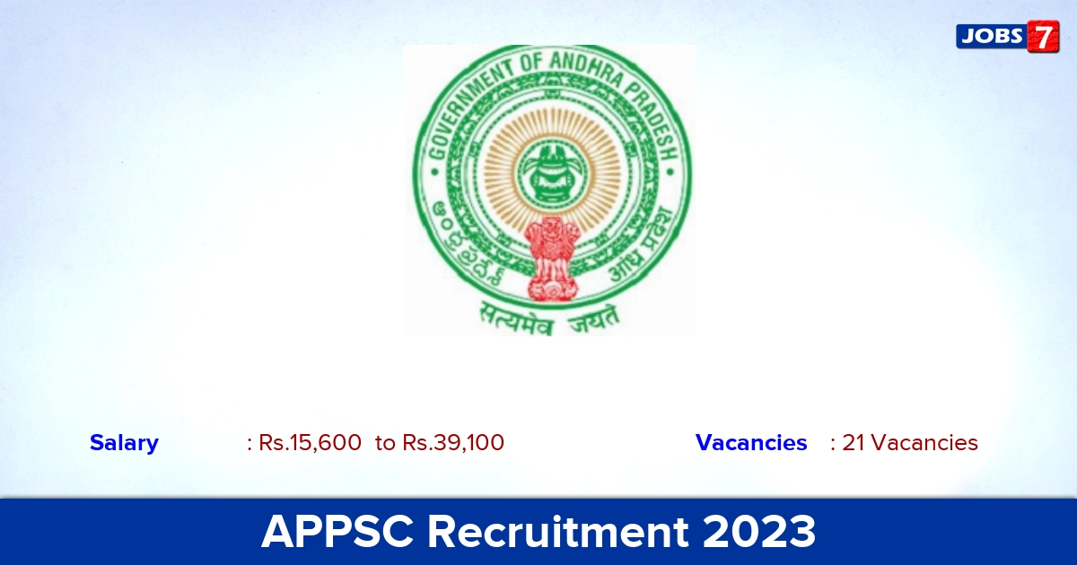 APPSC Recruitment 2023 - Apply Online for Lecturer Jobs!