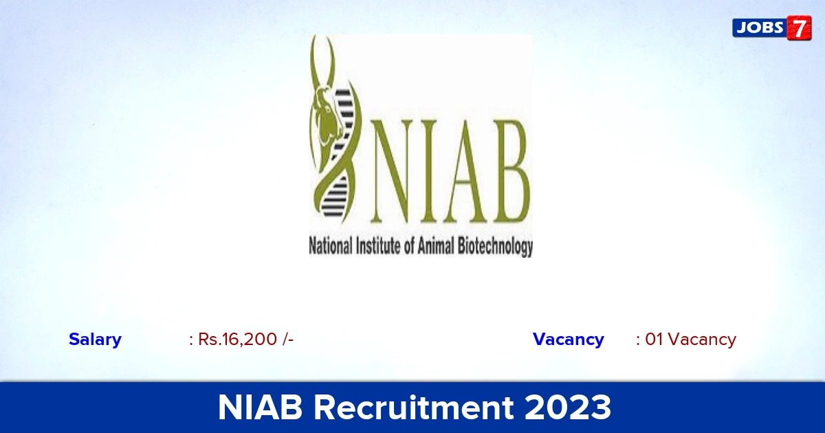 NIAB Recruitment 2023 - Apply Online for Field Assistant Jobs!