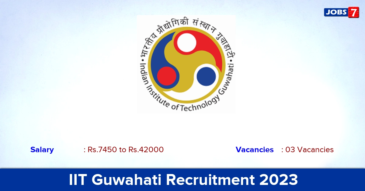 IIT Guwahati Recruitment 2023 - Laboratory Attendant Jobs, Apply Online!