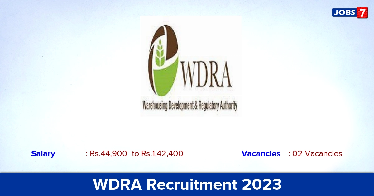 WDRA Recruitment 2023 - Apply Offline for Assistant Jobs!