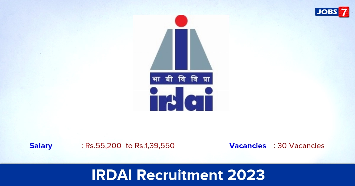 IRDAI Recruitment 2023 - Apply Offline for Manager Jobs!
