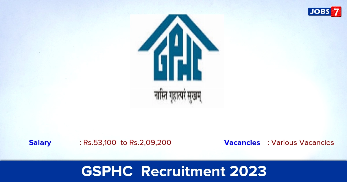 GSPHC  Recruitment 2023 - Superintending Engineer Jobs, Apply Here!