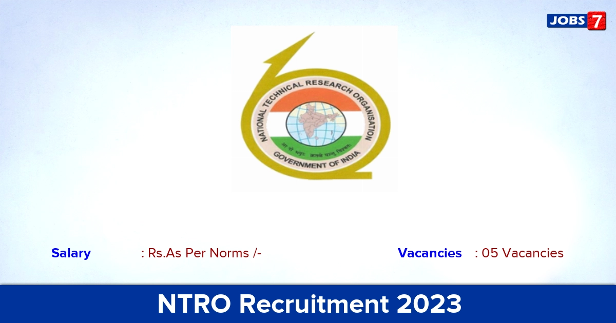 NTRO Recruitment 2023 - Senior Security Officer Jobs, Apply Offline!