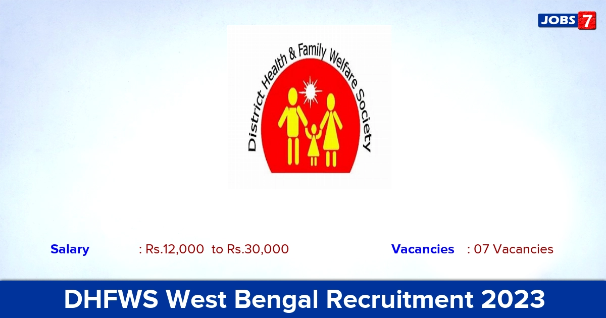 DHFWS West Bengal Recruitment 2023 - Apply Offline for Clinical Psychologist Jobs!