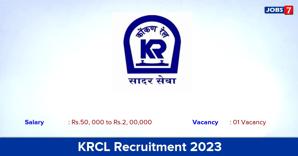 KRCL Recruitment 2023 - Apply Offline for ACM/ SCM Jobs!