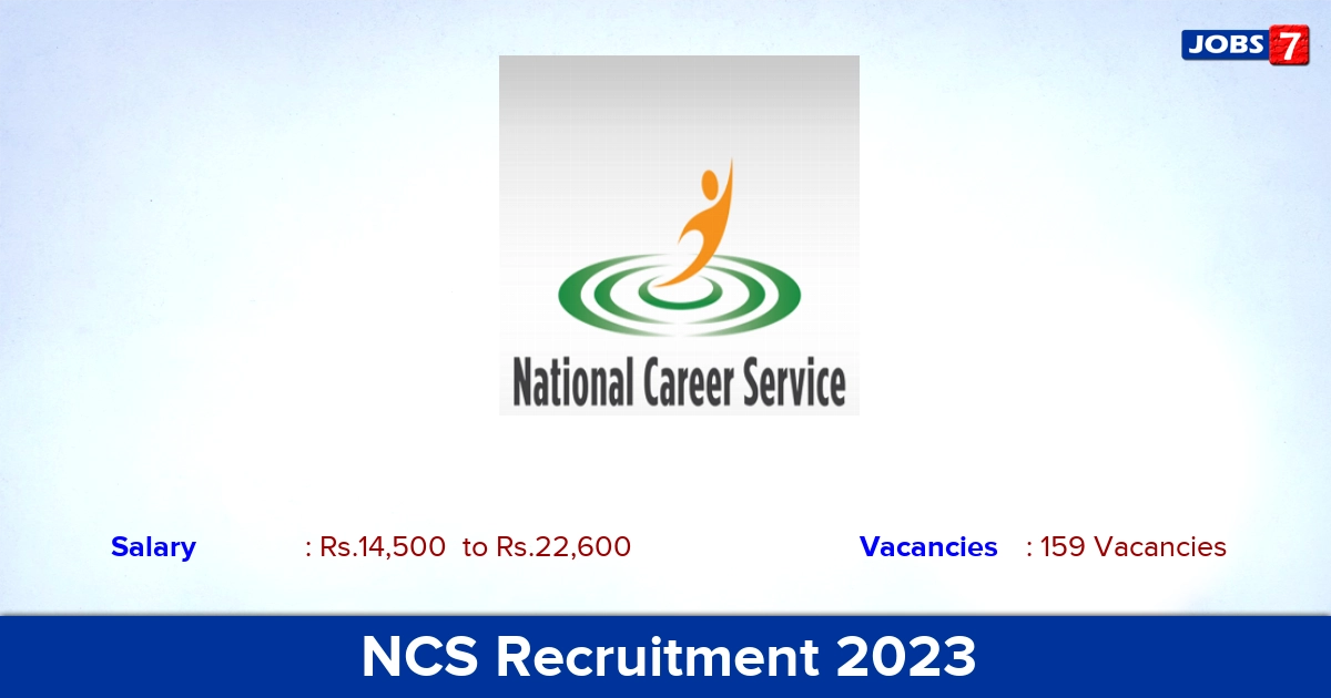 NCS Recruitment 2023 - Apply Online for Data Entry Operator Jobs!