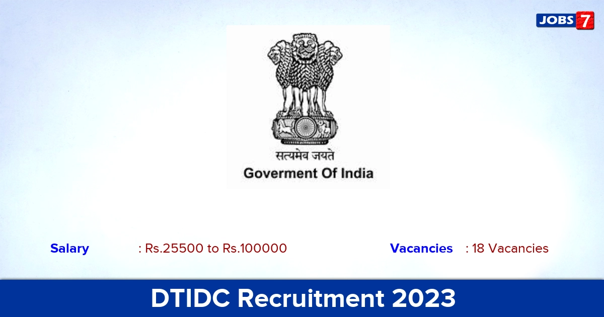 DTIDC Recruitment 2023 - Apply Offline for 18 DEO, Data Analyst Vacancies
