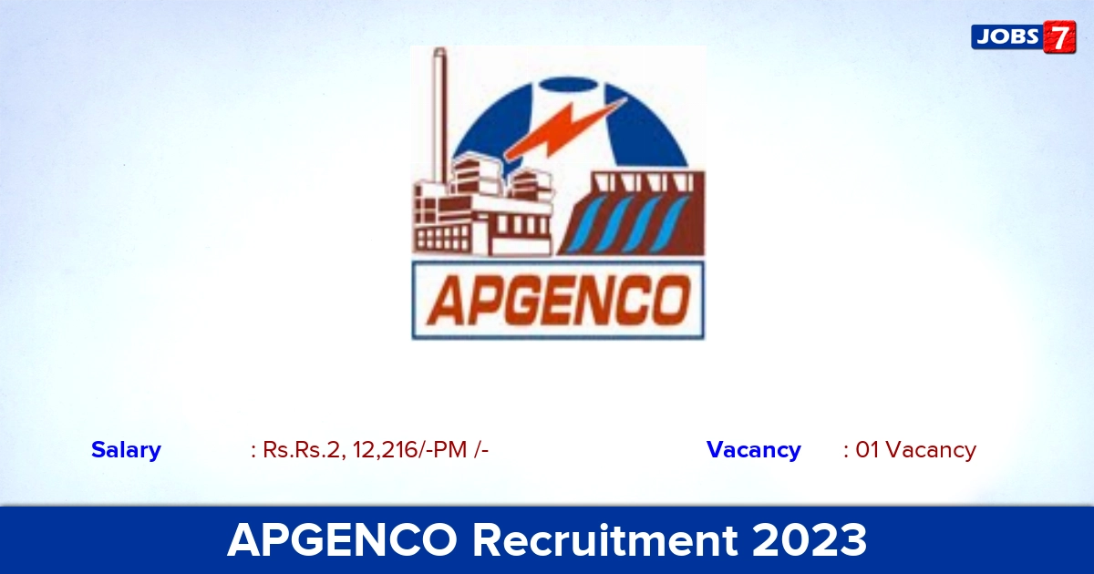 APGENCO Recruitment 2023 - Apply Offline for Director Jobs!