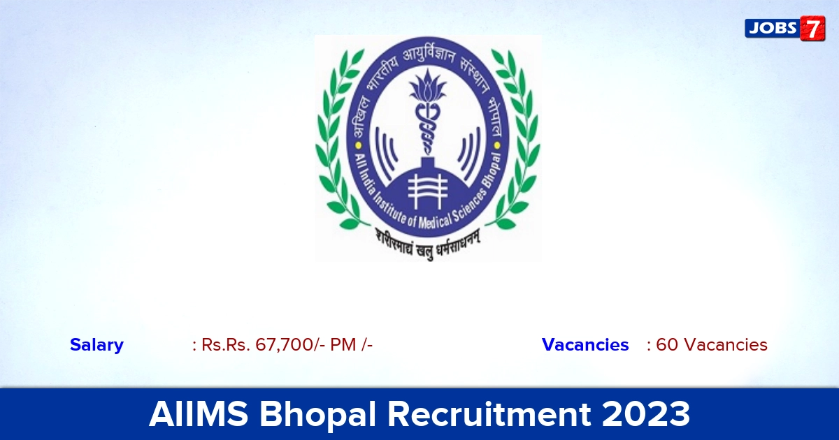AIIMS Bhopal Recruitment 2023 - Apply Online for 60 Senior Resident Jobs!