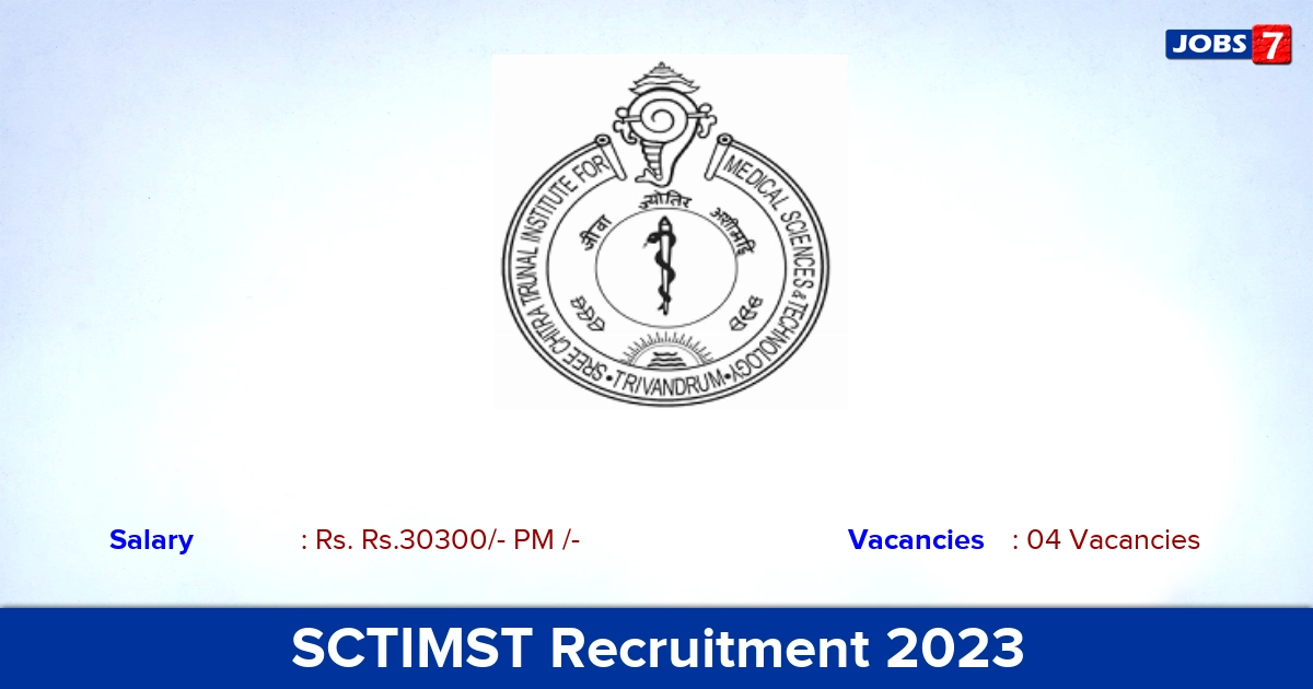 SCTIMST Recruitment 2023 - Apply Offline for Perfusionist Jobs! SCTIMST Recruitment 2023 - Apply Offline for Perfusionist Jobs!
