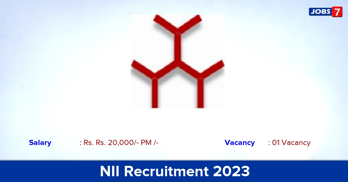 NII Recruitment 2023 - Apply Online for Technical Assistant Jobs!