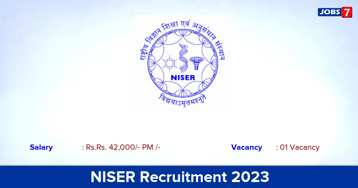 NISER Recruitment 2023 - Apply Online for Senior Project Associate Jobs!