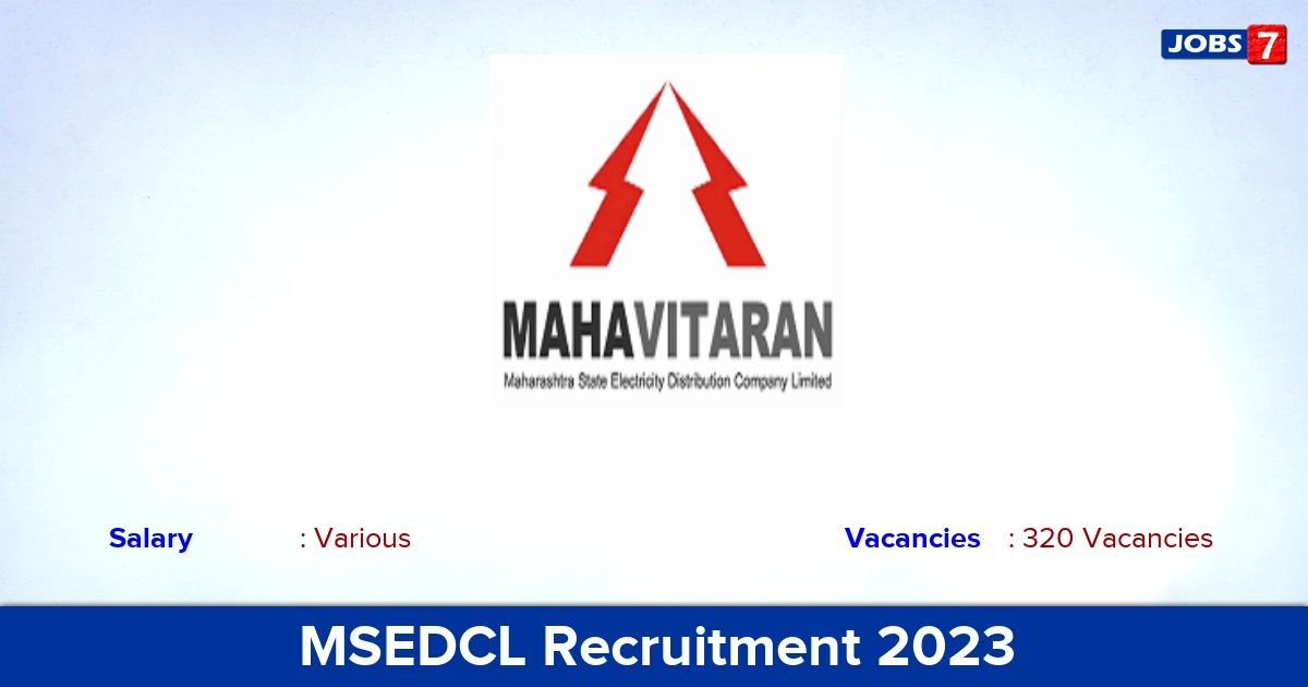 MSEDCL Recruitment 2023 - Apply Offline for 320 Computer Operator, Lineman Vacancies